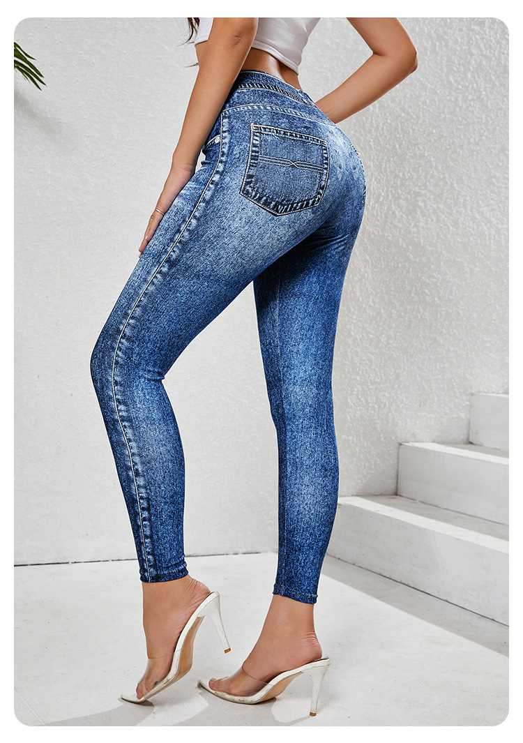 Womens Classic Medium Wash High Waist Skinny Ankle Jeans